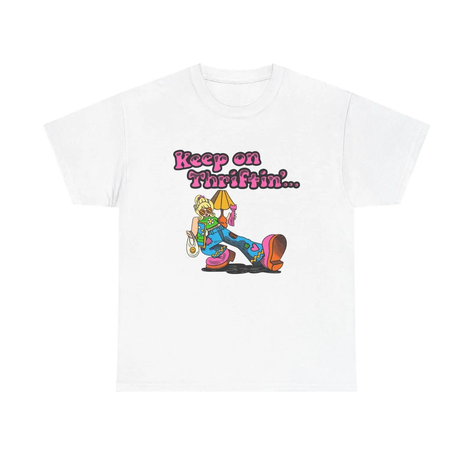 Thrift Vintage Fashion Usa - Футболка Keep On Thrifting Funny T
