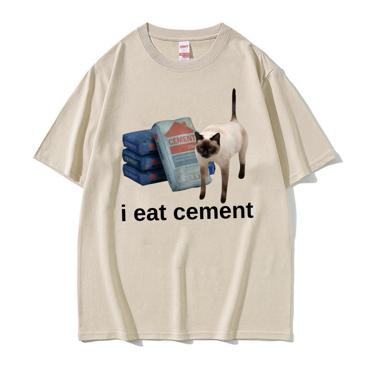 Vintage Fashion Gen Z - Забавная футболка с мемом «Я ем