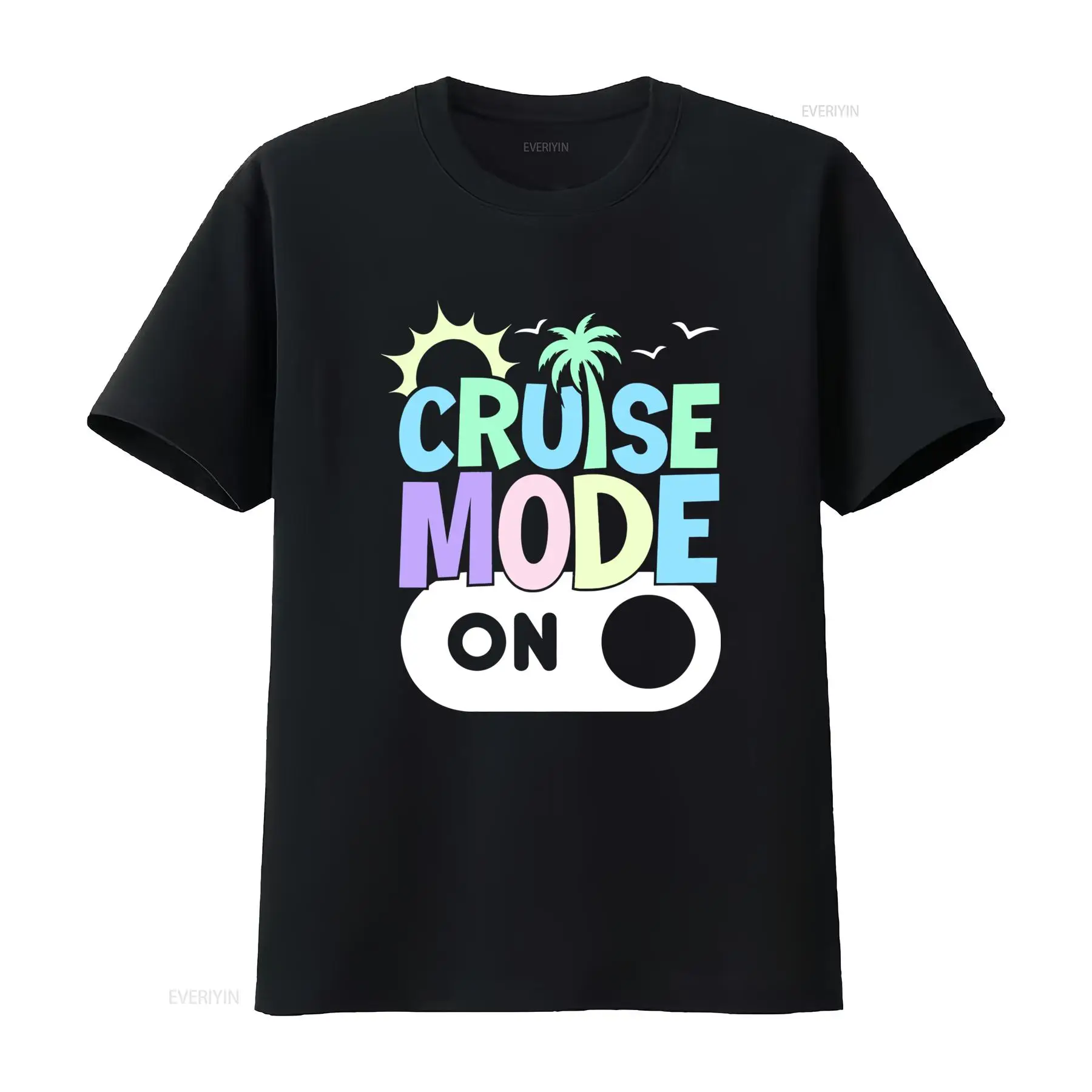 Vintage Fashion Outfits Men - Футболка с надписью Cruise Mode On,