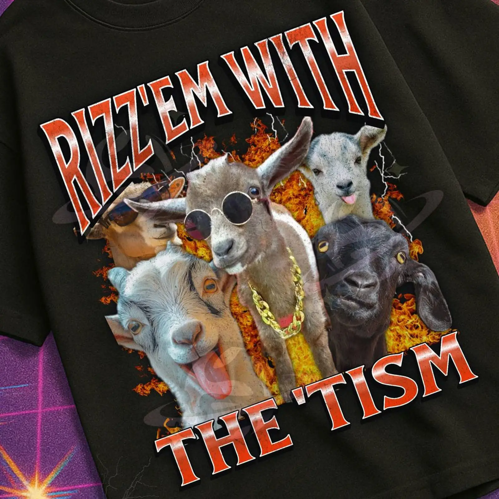 Футболка Rizz 'Em With The 'Ti – обзор и цена Vintage Fashion Gen Z