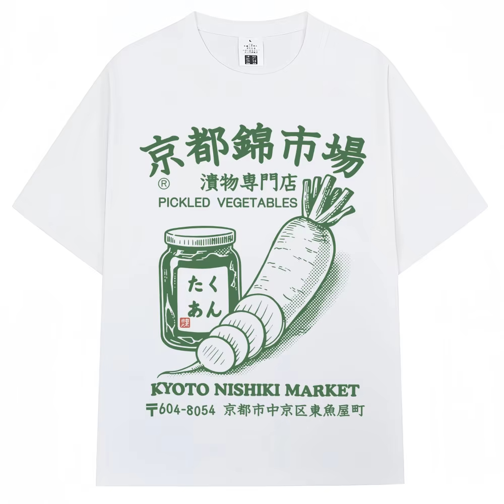 Футболка с принтом в японском  – обзор и цена Vintage Fashion Kyoto