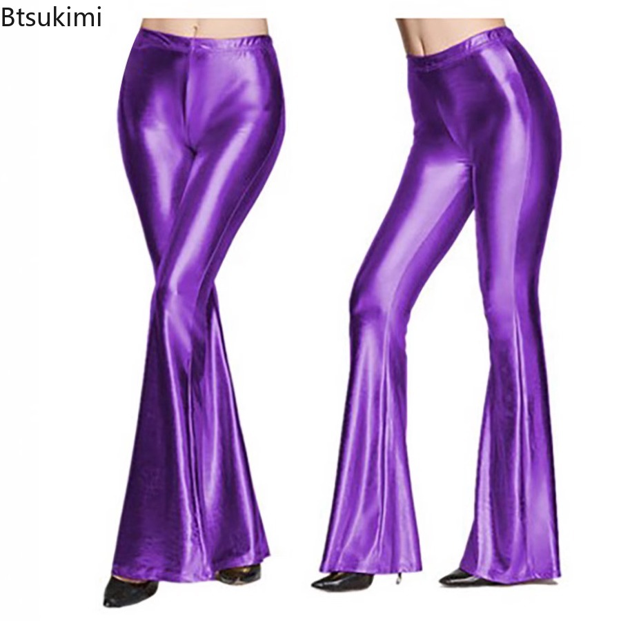 Женские блестящие брюки-клеш и – обзор и цена Wide Leg Trouser 70S