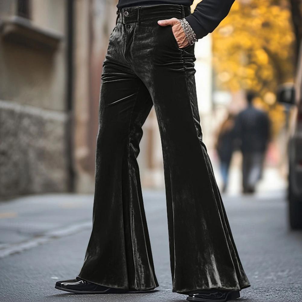 Мужские бархатные брюки-клеш в – обзор и цена Wide Leg Trouser 70S