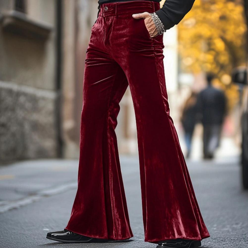 Мужские бархатные брюки-клеш в – обзор и цена Wide Leg Trouser 70S