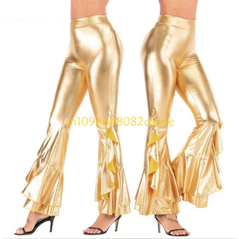 Женские блестящие расклешенные – обзор и цена Wide Leg Trouser 70S