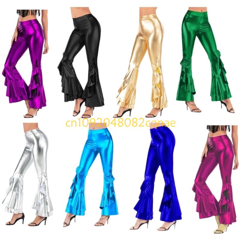 Женские блестящие расклешенные – обзор и цена Wide Leg Trouser 70S